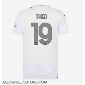 AC Milan Theo Hernandez #19 Vieraspaita Naisten 2023-24 Lyhythihainen